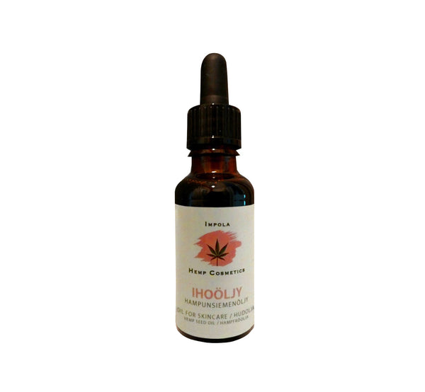 ECOLOGICAL PURE HEMP SEED OIL FOR NATURAL AND EFFECTIVE SKIN CARE 30 ML VEGAN