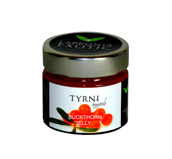 Gourmet wild berry buckthorn jelly, 100 g, all natural, handmade from pure Lapland berries in Finland.
