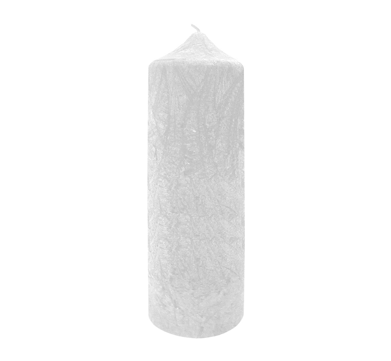 White tall pillar candle, long burn time 80 hour, vegan stearin, height 21 cm 8.27”, diameter 7 cm 2.76”, handmade Scandinavia.
